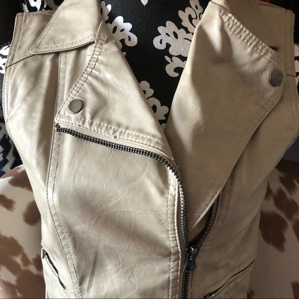 Feaux leather vest